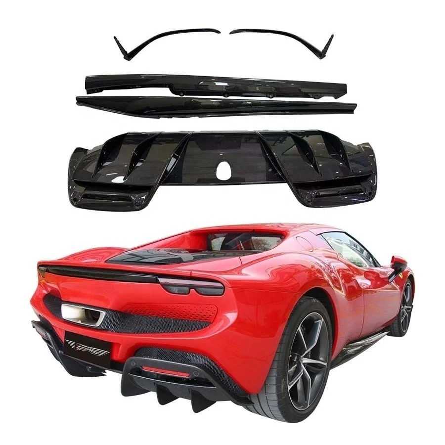 OEM Style Dry Carbon Fiber 296 GTB 2022 2023 Front Lip Rear Diffuser Body Kit New Condition Bumper Type F171